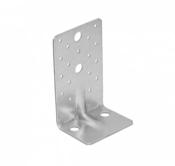 Кутник монтажний перфорований 90x50x55x2.5 посилений, цинк